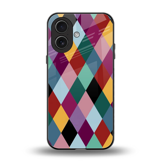 Diamond Palette back phone cover | glass case for iphone 17