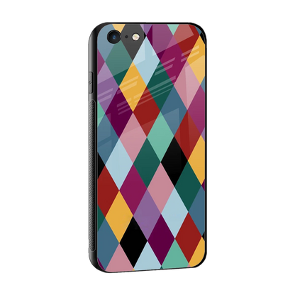 Diamond Palette sleek iphone 6s cover with tempered glass back and TPU edges