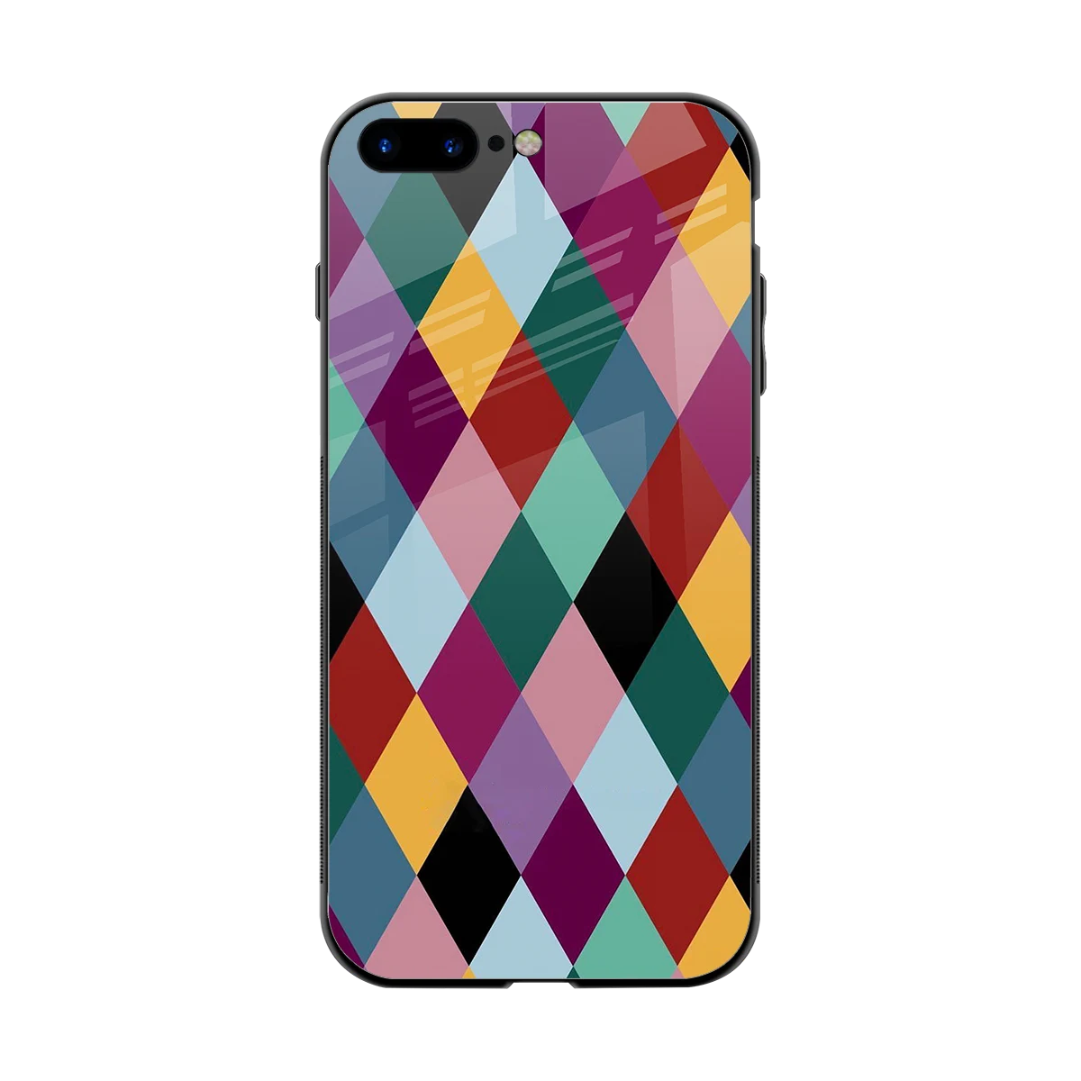 Diamond Palette back phone cover | glass case for iphone 7 plus
