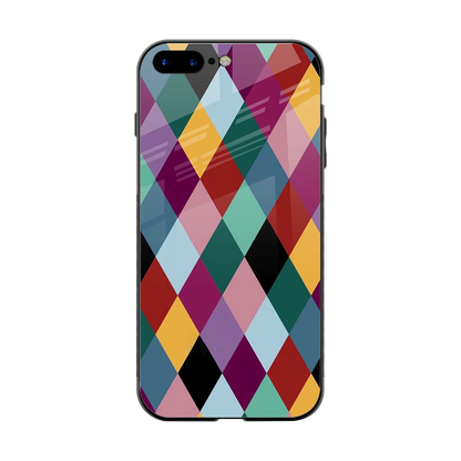Diamond Palette back phone cover | glass case for iphone 7 plus