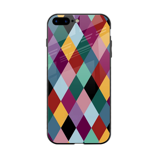 Diamond Palette back phone cover | glass case for iphone 7 plus