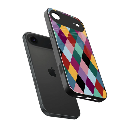 Diamond Palette sleek iphone air cover with tempered glass back and TPU edges