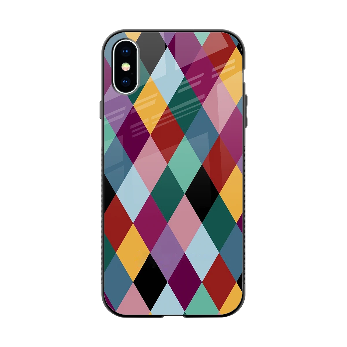 Diamond Palette back phone cover | glass case for iphone xs
