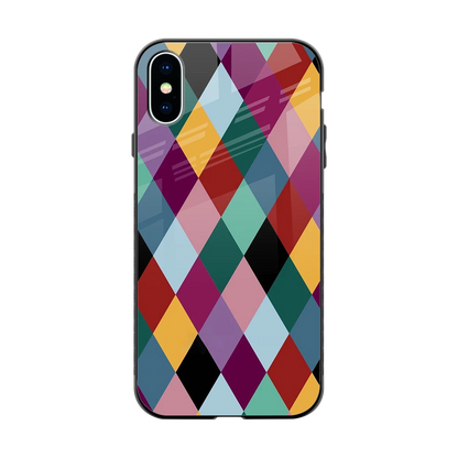 Diamond Palette back phone cover | glass case for iphone xs