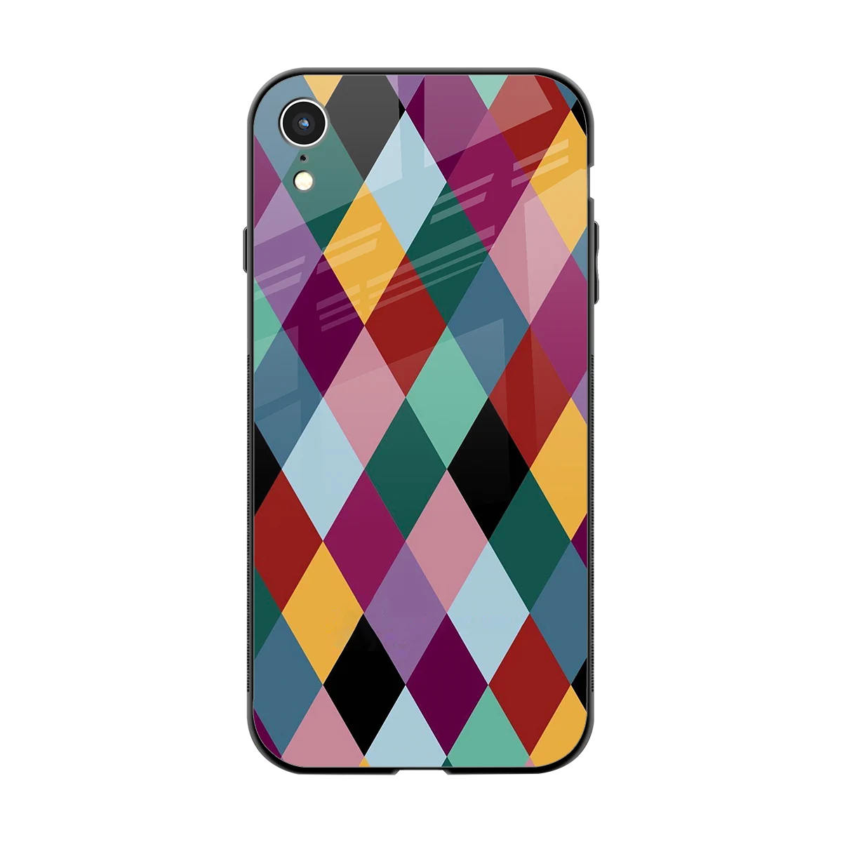 Diamond Palette back phone cover | glass case for iphone xr