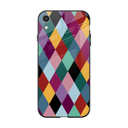 Diamond Palette back phone cover | glass case for iphone xr