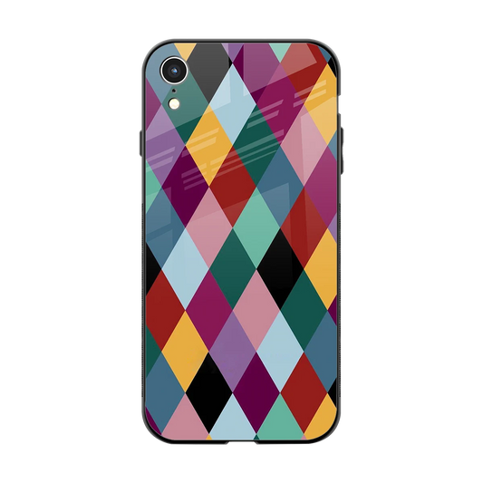 Diamond Palette back phone cover | glass case for iphone xr