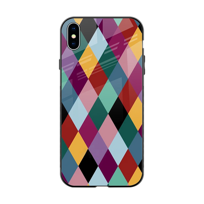Diamond Palette back phone cover | glass case for iphone xs max