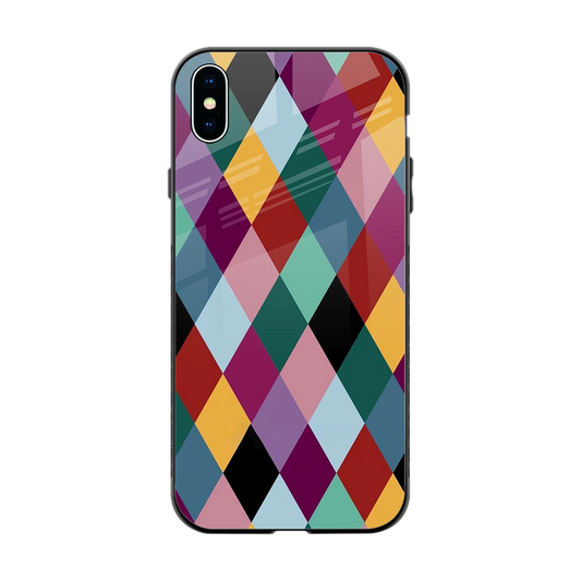 Diamond Palette back phone cover | glass case for iphone xs max