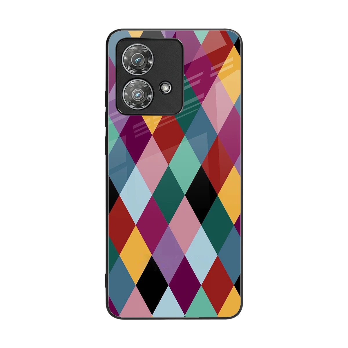 Diamond Palette back phone cover | glass case for motorola edge 40 neo 5g