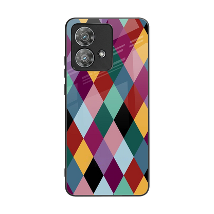 Diamond Palette back phone cover | glass case for motorola edge 40 neo 5g
