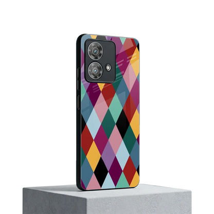 Diamond Palette motorola edge 40 neo 5g mobile cover | shockproof glass phone case
