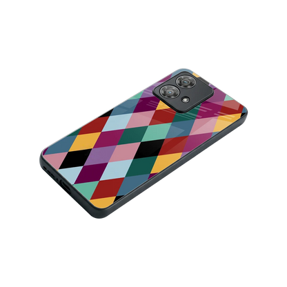 Diamond Palette stylish phone case for motorola edge 40 neo 5g | glossy glass and slim fit