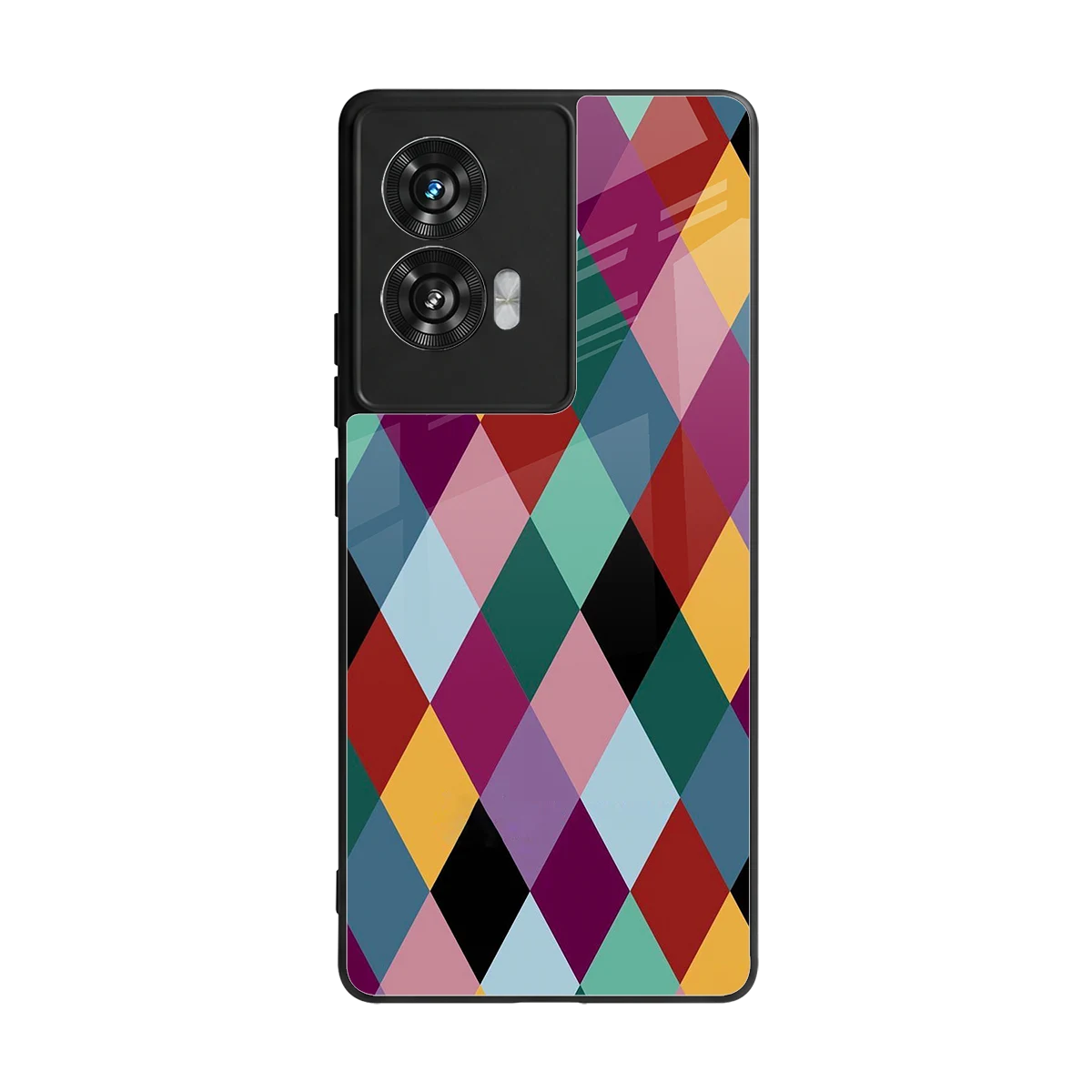 Diamond Palette back phone cover | glass case for motorola edge 50 fusion