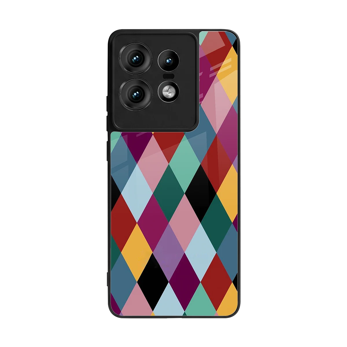 Diamond Palette back phone cover | glass case for motorola edge 50 pro