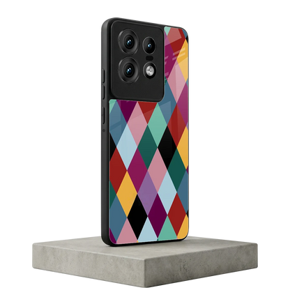 Diamond Palette motorola edge 50 pro mobile cover | shockproof glass phone case