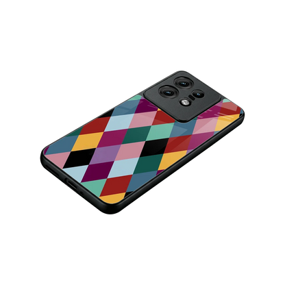 Diamond Palette stylish phone case for motorola edge 50 pro | glossy glass and slim fit