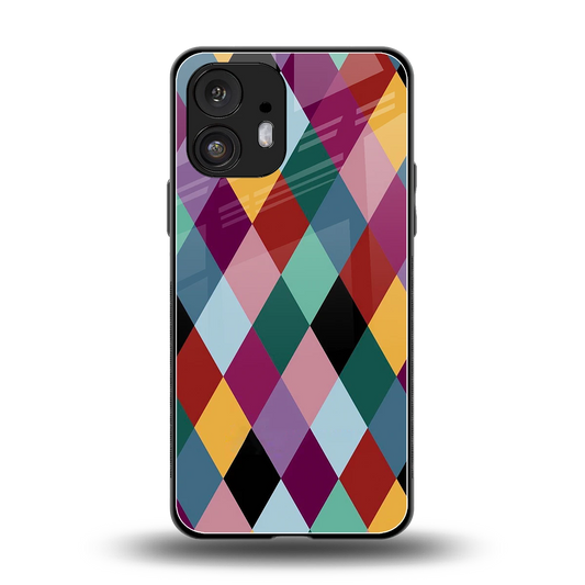 Diamond Palette back phone cover | glass case for nothing phone 2
