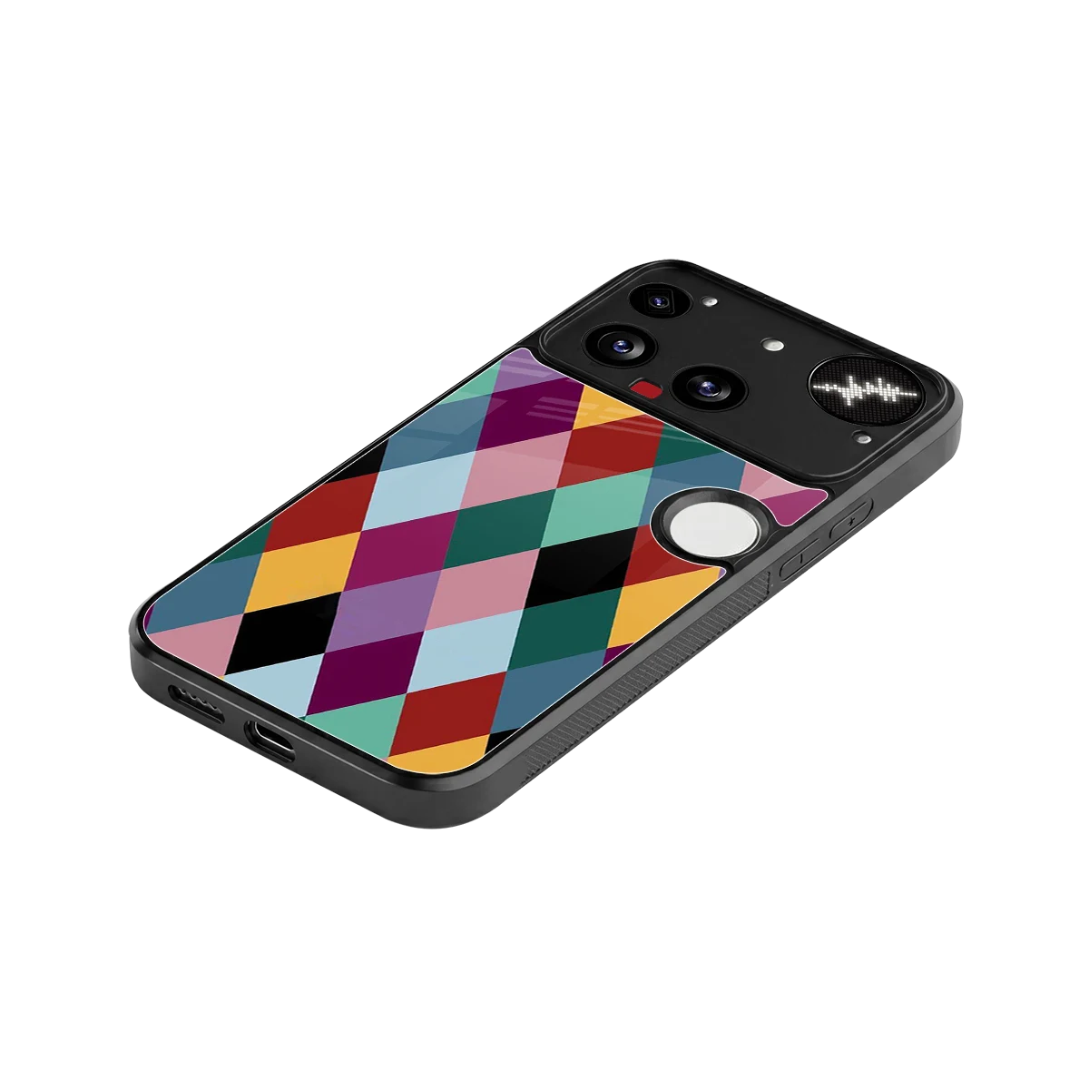 Diamond Palette stylish phone case for nothing phone 3 | glossy glass and slim fit