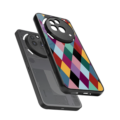 Diamond Palette sleek nothing phone 3a pro cover with tempered glass back and TPU edges