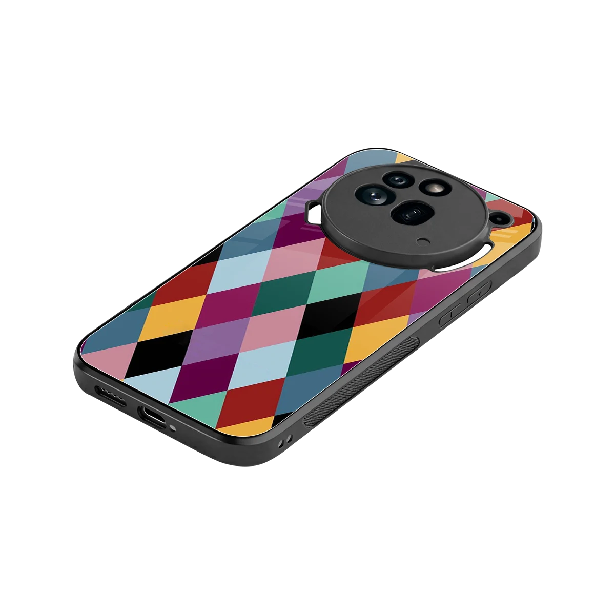 Diamond Palette stylish phone case for nothing phone 3a pro | glossy glass and slim fit