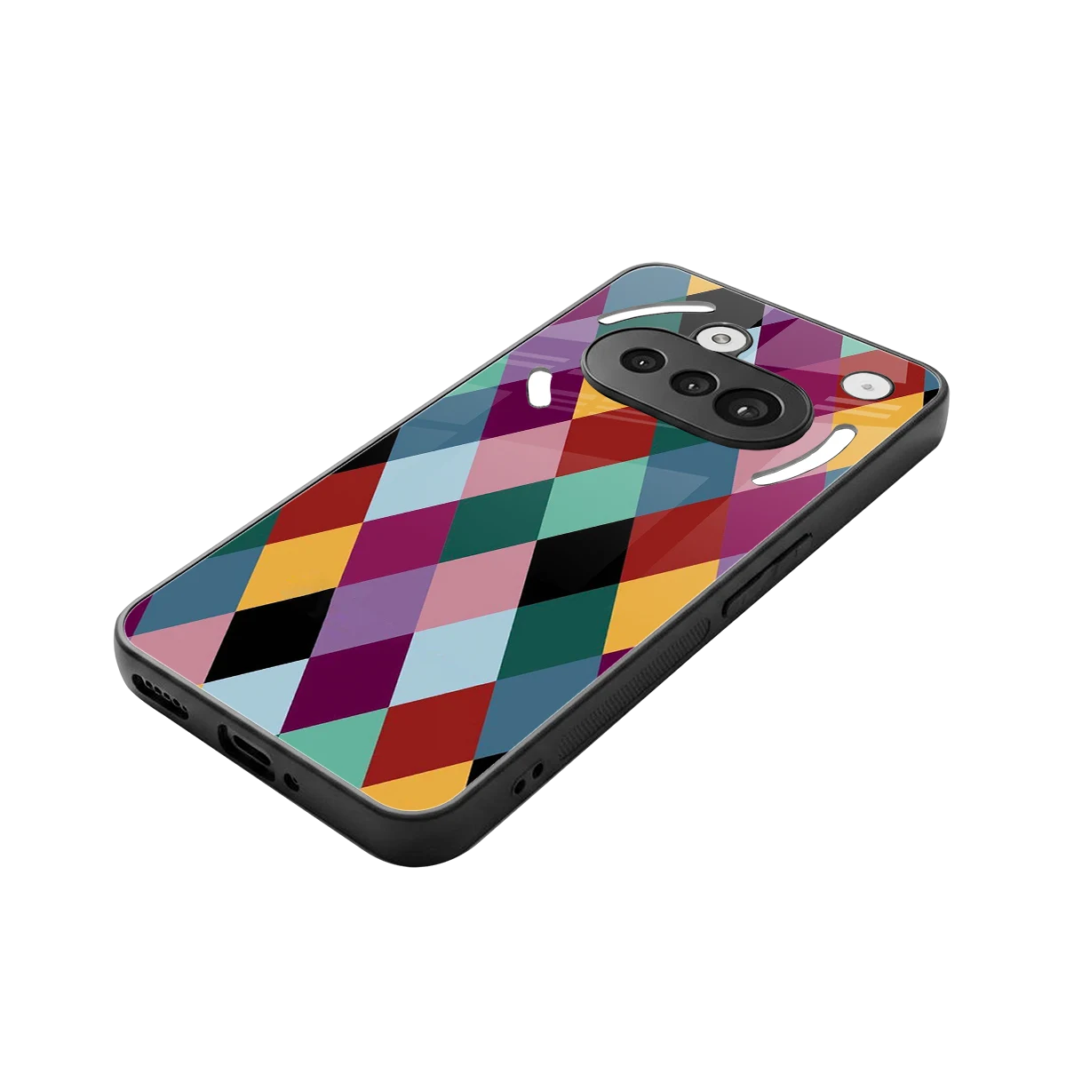 Diamond Palette stylish phone case for nothing phone 3a | glossy glass and slim fit
