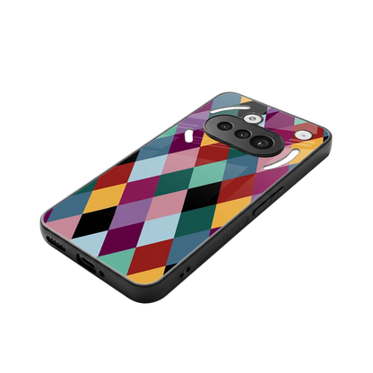 Diamond Palette stylish phone case for nothing phone 3a | glossy glass and slim fit