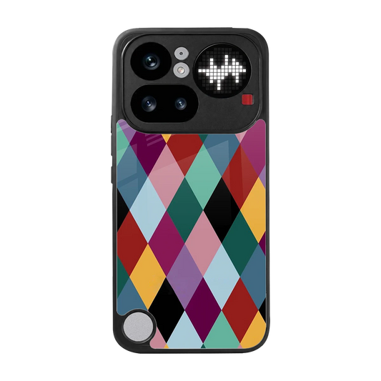 Diamond Palette back phone cover | glass case for nothing phone 4a pro