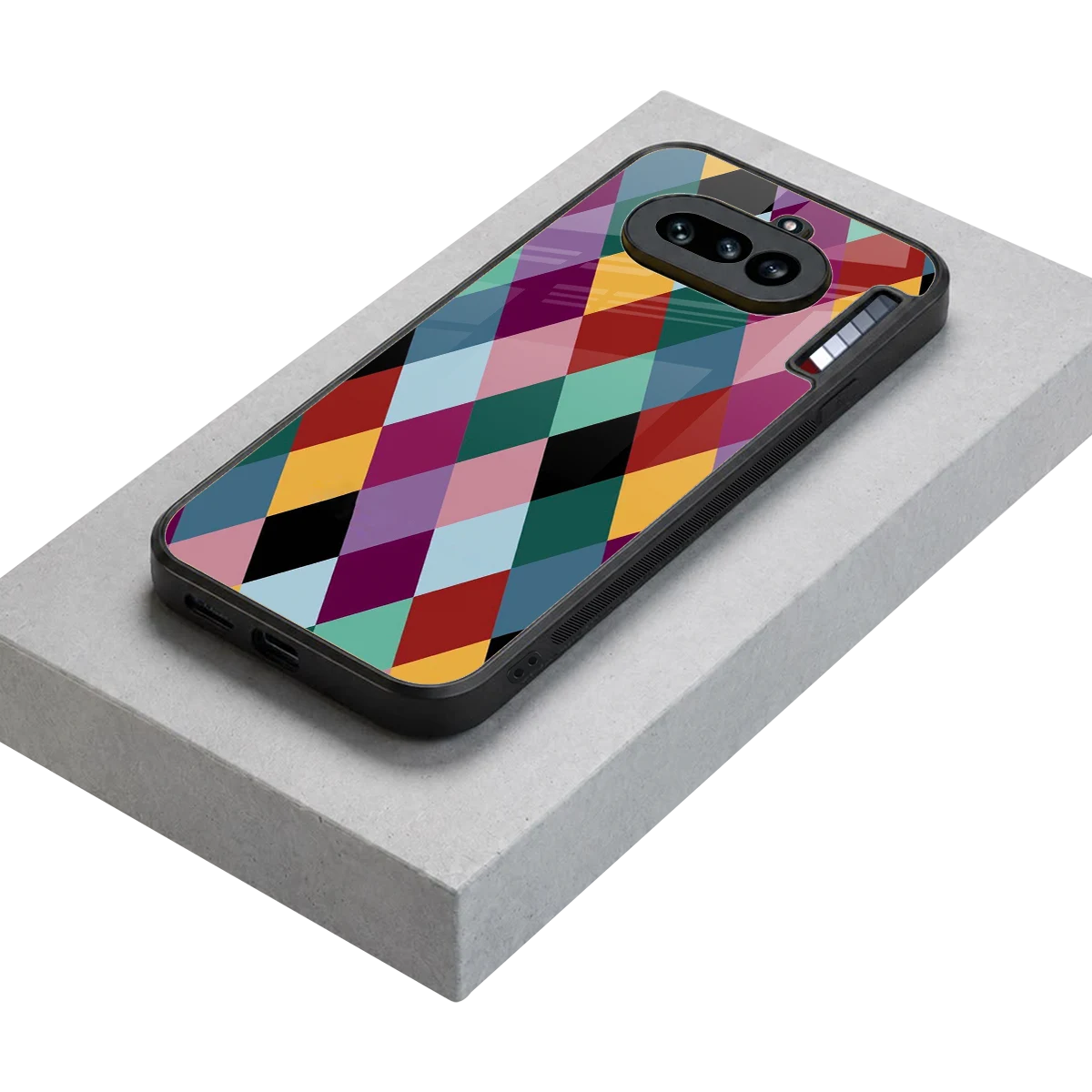 Diamond Palette stylish phone case for nothing phone 4a | glossy glass and slim fit