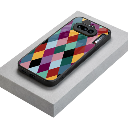 Diamond Palette stylish phone case for nothing phone 4a | glossy glass and slim fit