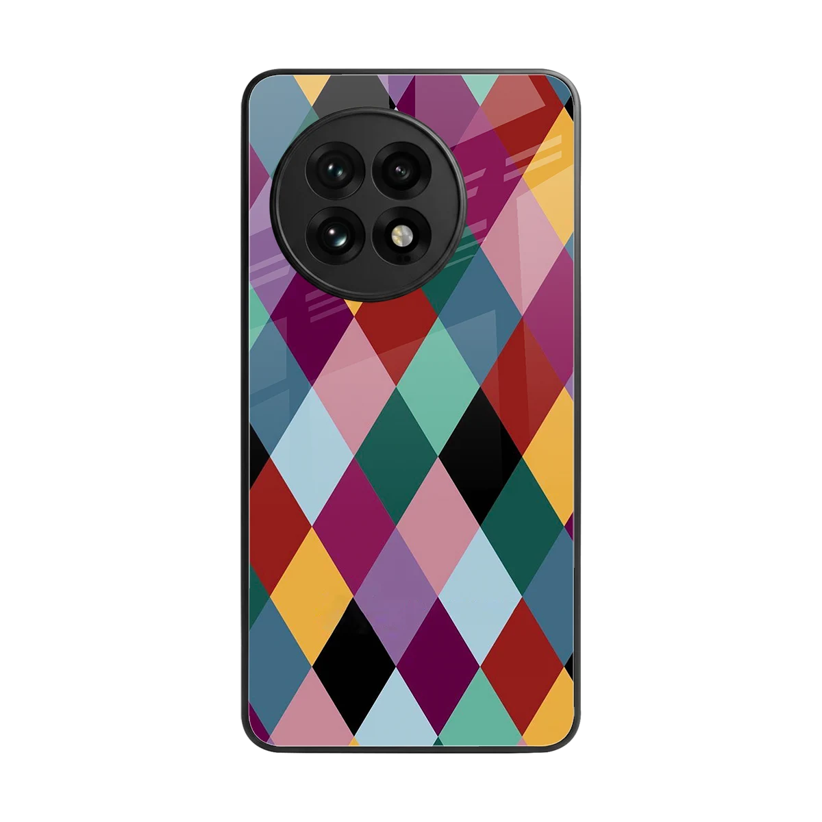 Diamond Palette back phone cover | glass case for oneplus 13r