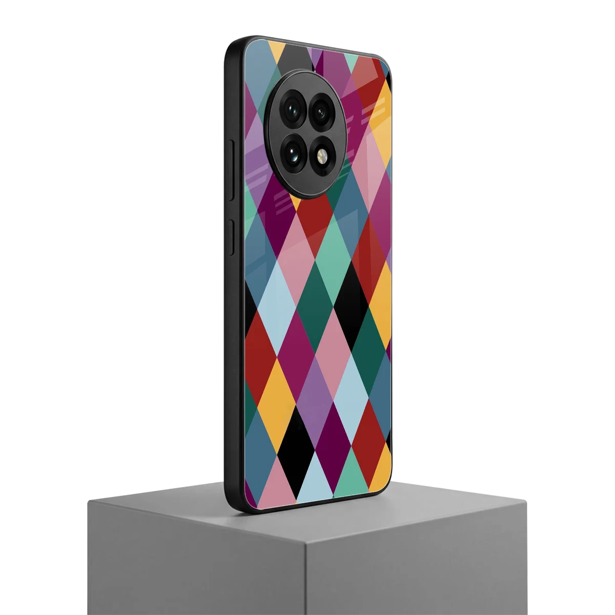 Diamond Palette oneplus 13r mobile cover | shockproof glass phone case