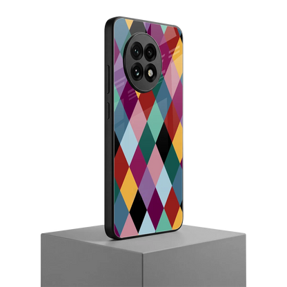 Diamond Palette oneplus 13r mobile cover | shockproof glass phone case