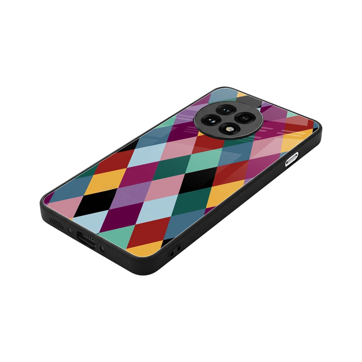 Diamond Palette stylish phone case for oneplus 13r | glossy glass and slim fit
