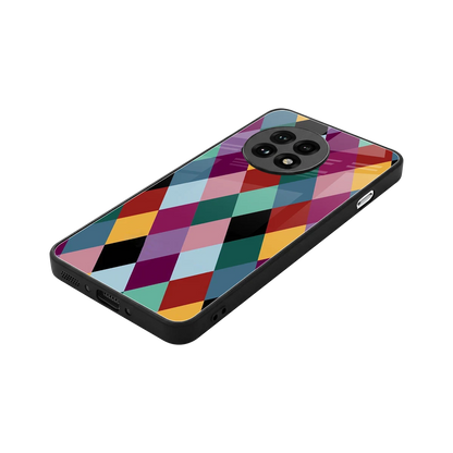 Diamond Palette stylish phone case for oneplus 13r | glossy glass and slim fit