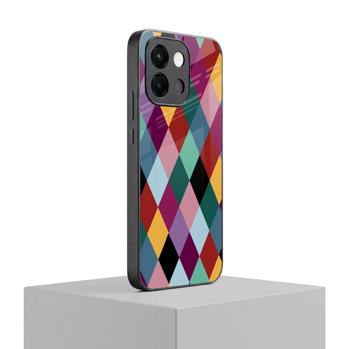 Diamond Palette oneplus 13s mobile cover | shockproof glass phone case