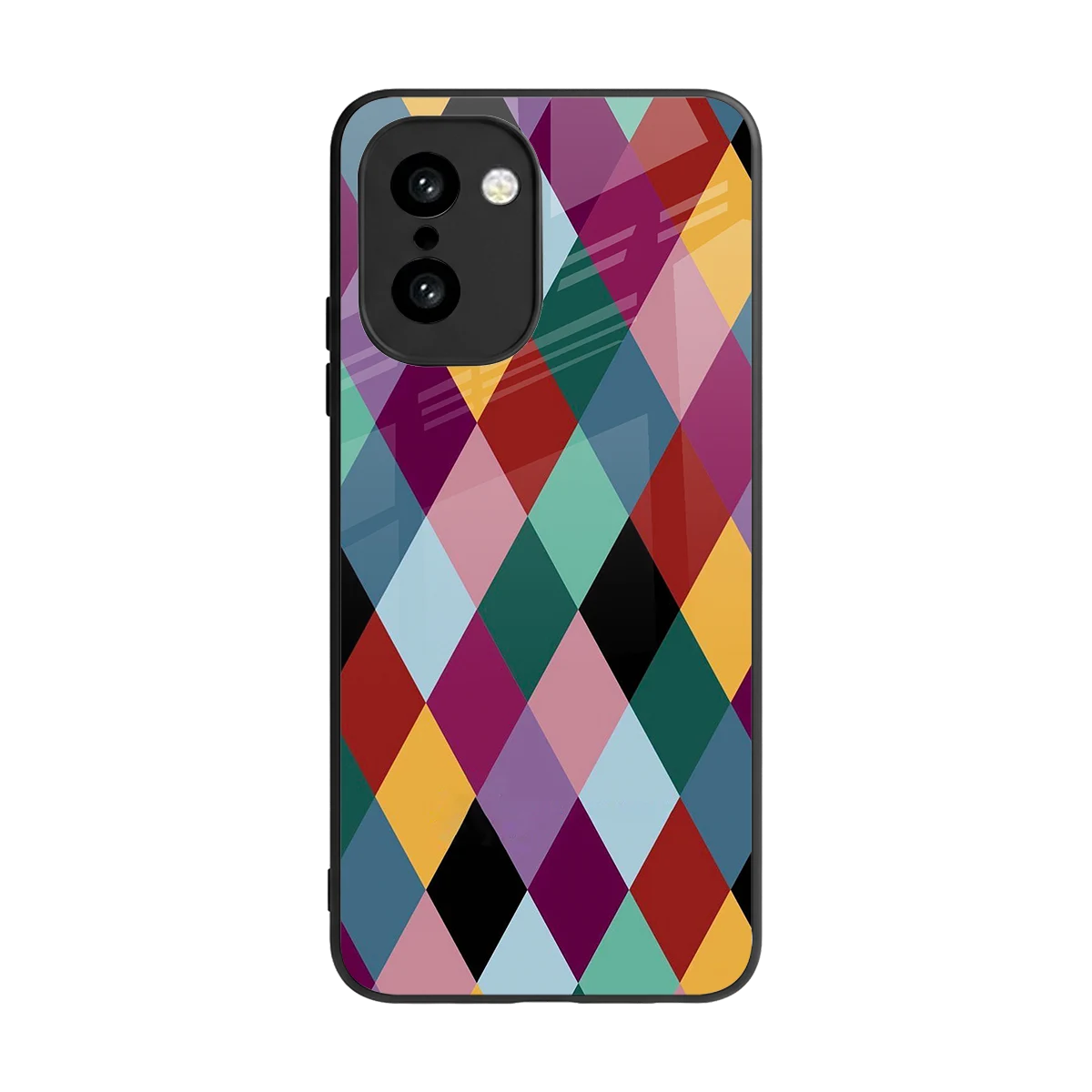Diamond Palette back phone cover | glass case for oneplus 15r