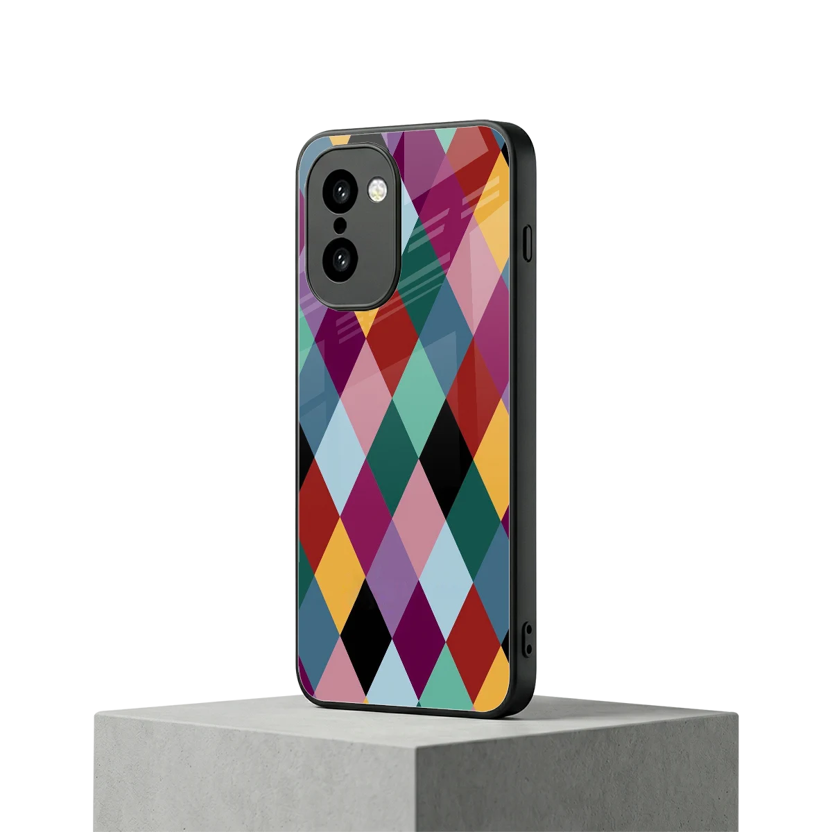 Diamond Palette oneplus 15r mobile cover | shockproof glass phone case
