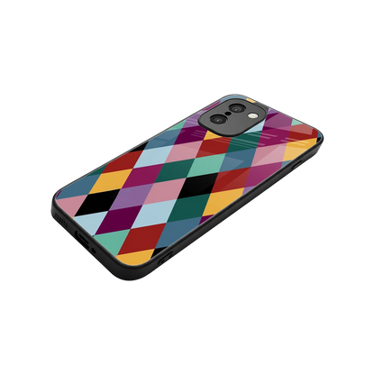 Diamond Palette stylish phone case for oneplus 15r | glossy glass and slim fit