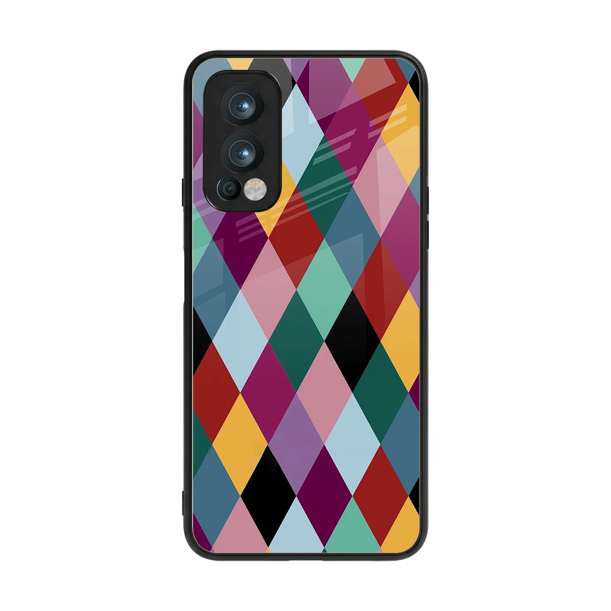 Diamond Palette back phone cover | glass case for oneplus nord 2