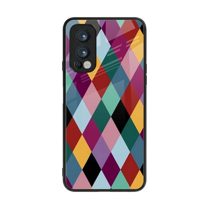 Diamond Palette back phone cover | glass case for oneplus nord 2