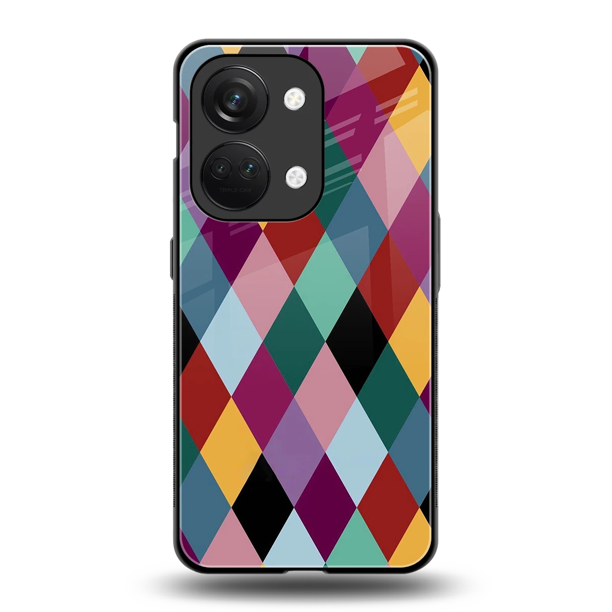 Diamond Palette back phone cover | glass case for oneplus nord 3