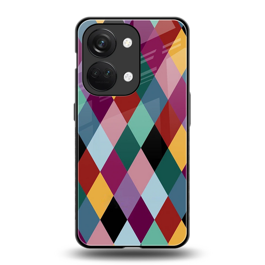 Diamond Palette back phone cover | glass case for oneplus nord 3