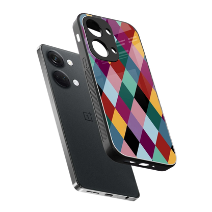 Diamond Palette sleek oneplus nord 3 cover with tempered glass back and TPU edges