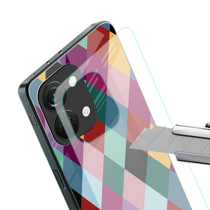 Diamond Palette stylish phone case for oneplus nord 3 | glossy glass and slim fit