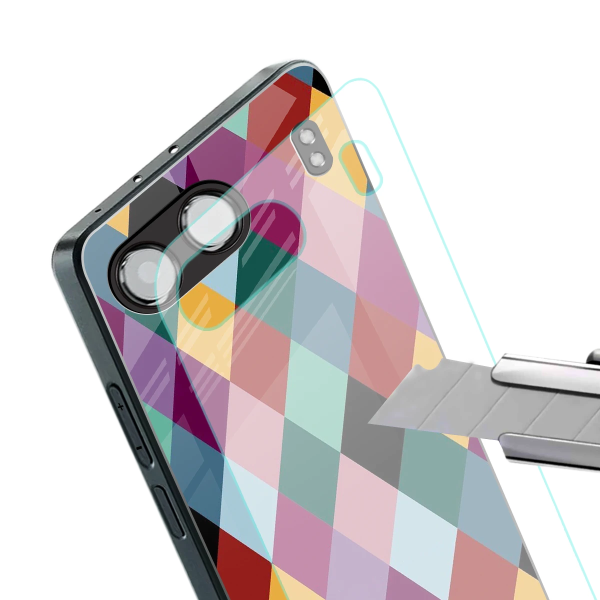 Diamond Palette stylish phone case for oneplus nord 4 | glossy glass and slim fit