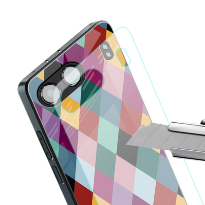 Diamond Palette stylish phone case for oneplus nord 4 | glossy glass and slim fit