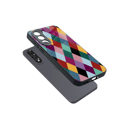 Diamond Palette sleek oneplus nord 5 cover with tempered glass back and TPU edges