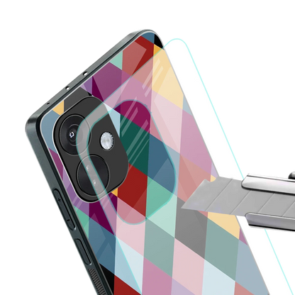 Diamond Palette stylish phone case for oneplus nord ce 3 | glossy glass and slim fit