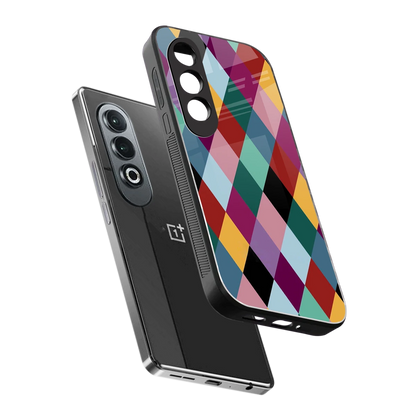 Diamond Palette sleek oneplus nord ce 4 cover with tempered glass back and TPU edges